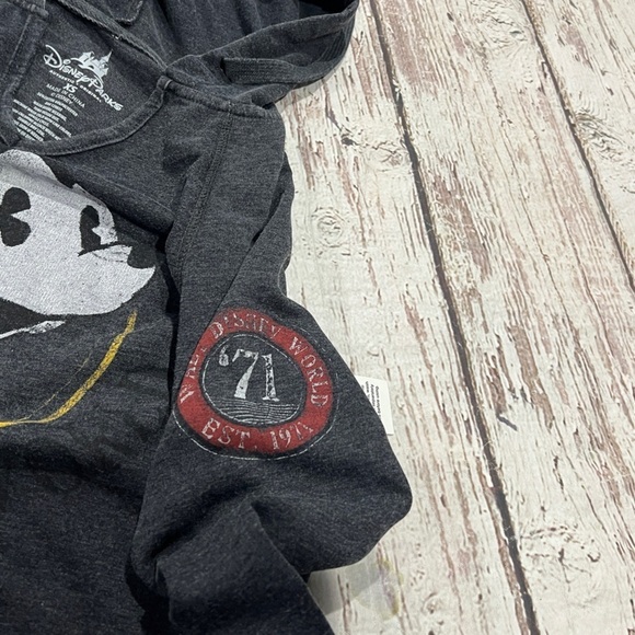 Mickey Mouse Lightweight Hoodie Long Sleeve Disney Cartoon Womens Shirt - Picture 6 of 7